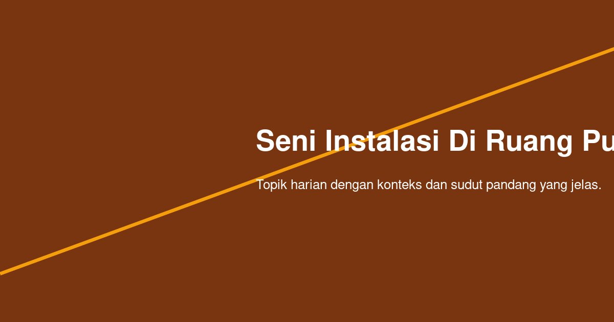 Trotoar yang Bercerita: Menemani Warga Pekanbaru Menikmati Seni Instalasi di Ruang Publik